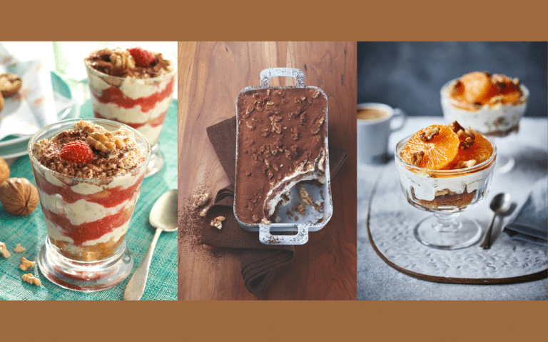 A visually appealing modern take on reinvented tiramisu